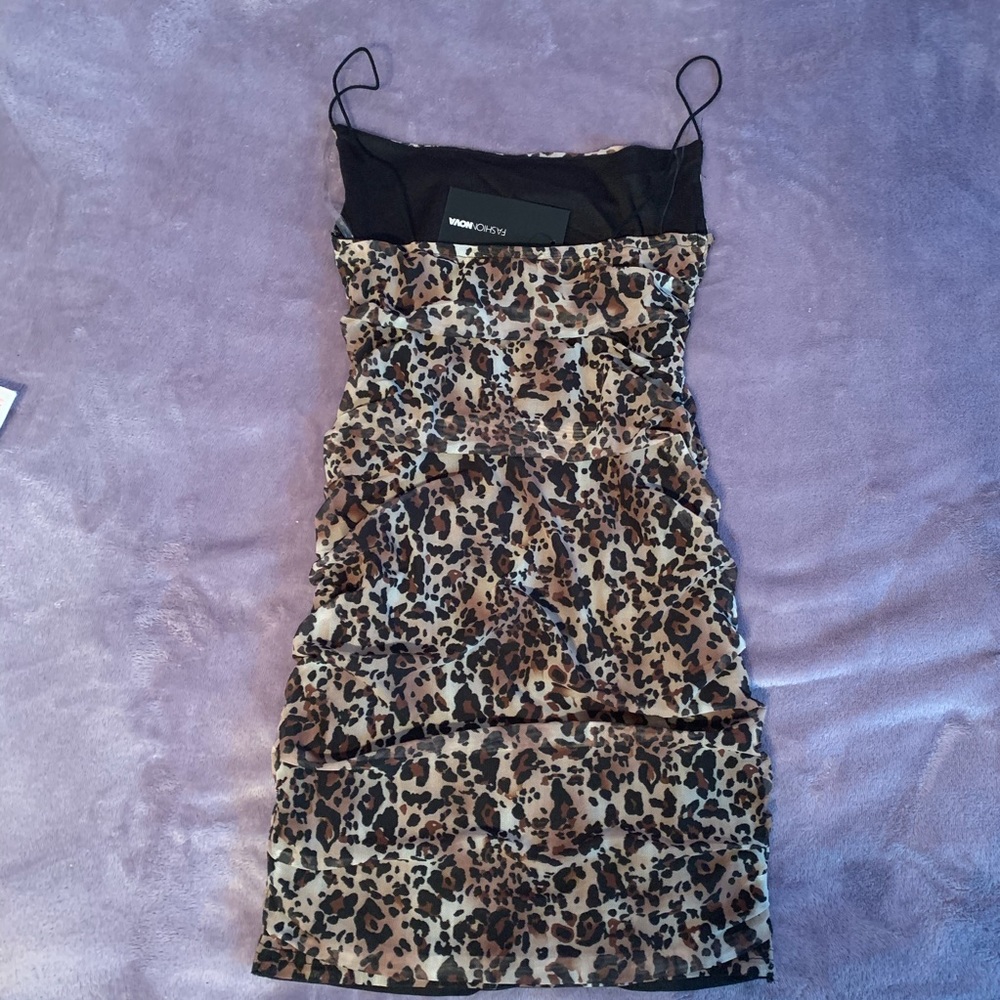 Leopard Mesh Dress - Picture 3 of 3